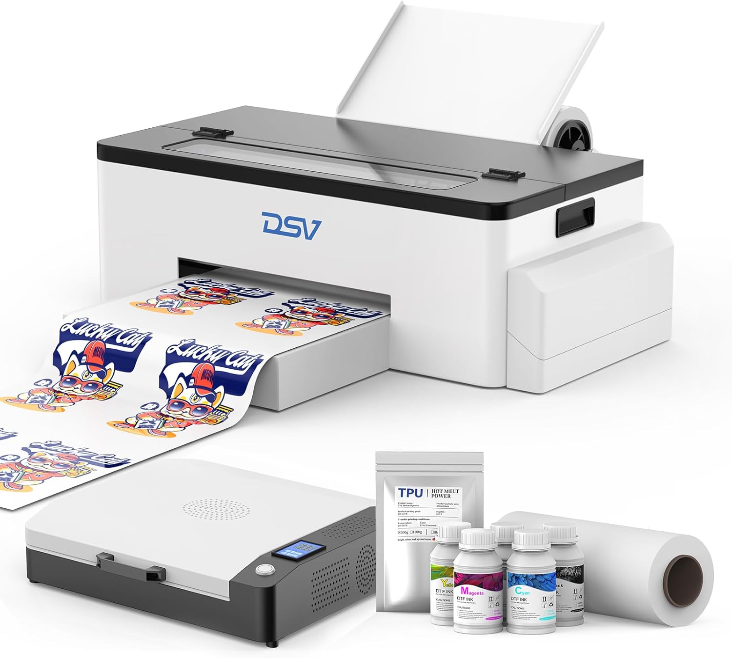 DSV A3 Roll L1800 DTF Printer with Oven